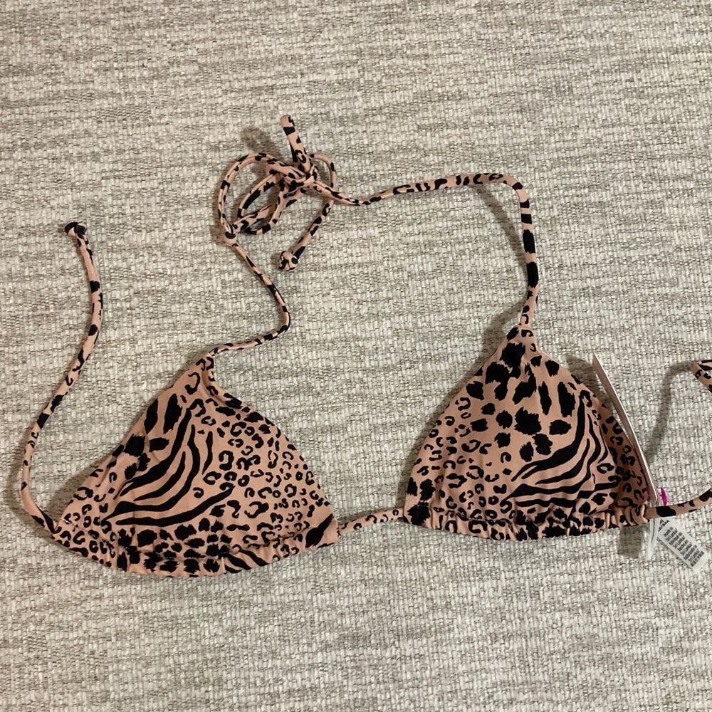 Victoria's Secret Animal Print Bikini Top xs
